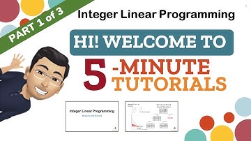 How to Solve Integer Linear Programming using Branch and Bound Part 1