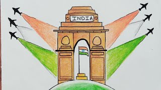 Independence Day special drawing step by step // easy drawing of independence day for beginners.