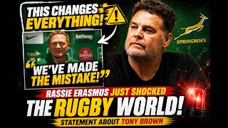 🚨 RASSIE ERASMUS STUNS Rugby Fans With SHOCK Tony Brown Statement! 😱