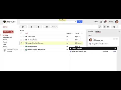 Introduction to Google Drive- WFU v1.3