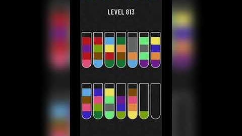 Water sort puzzle level 813
