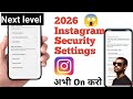Top 5 Instagram Security Settings | Instagram all security settings | instagram security tips 2026