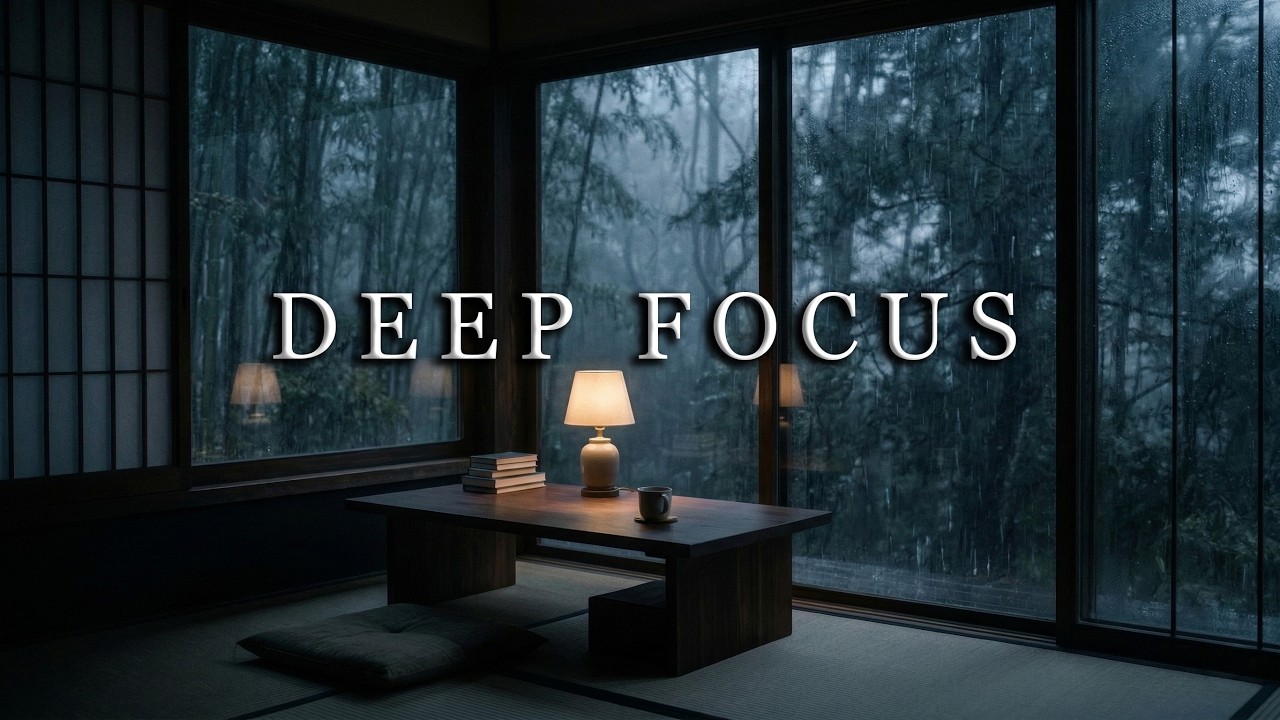 Deep Focus Like a Samurai | Slow Sad Music for Deep Focus & Work 🌧️