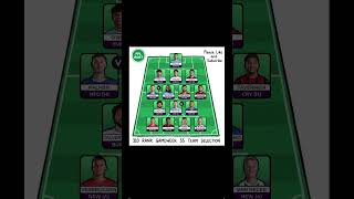 310 RANK GAMEWEEK 35 TEAM SELECTION
