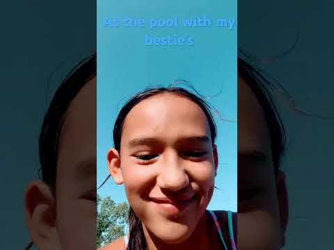 At the pool with my bestie’s!!!! #sleepover
