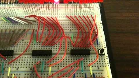 Bouncing LED on two shift registers daisy-chained together