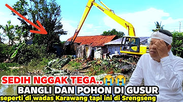 SEDIH‼️ NGGAK TEGA😭 BANGLI DAN POHON DI GUSUR KALI SRENGSENG SEPERTI DI WADAS  KARAWANG HARI INI 