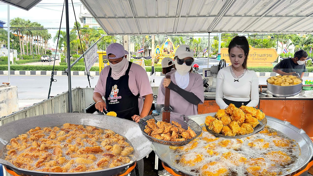 Sold Out Fast! Fried Honey Banana with sesame By Asian Chef | Thai Street Food 
