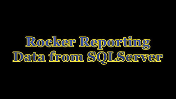 Odoo Rocker Reporting - SQLServer demo
