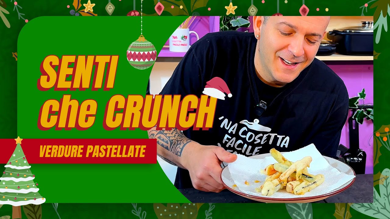 VERDURE PASTELLATE fritte fatte in casa! - Una Ricetta facile e croccante!