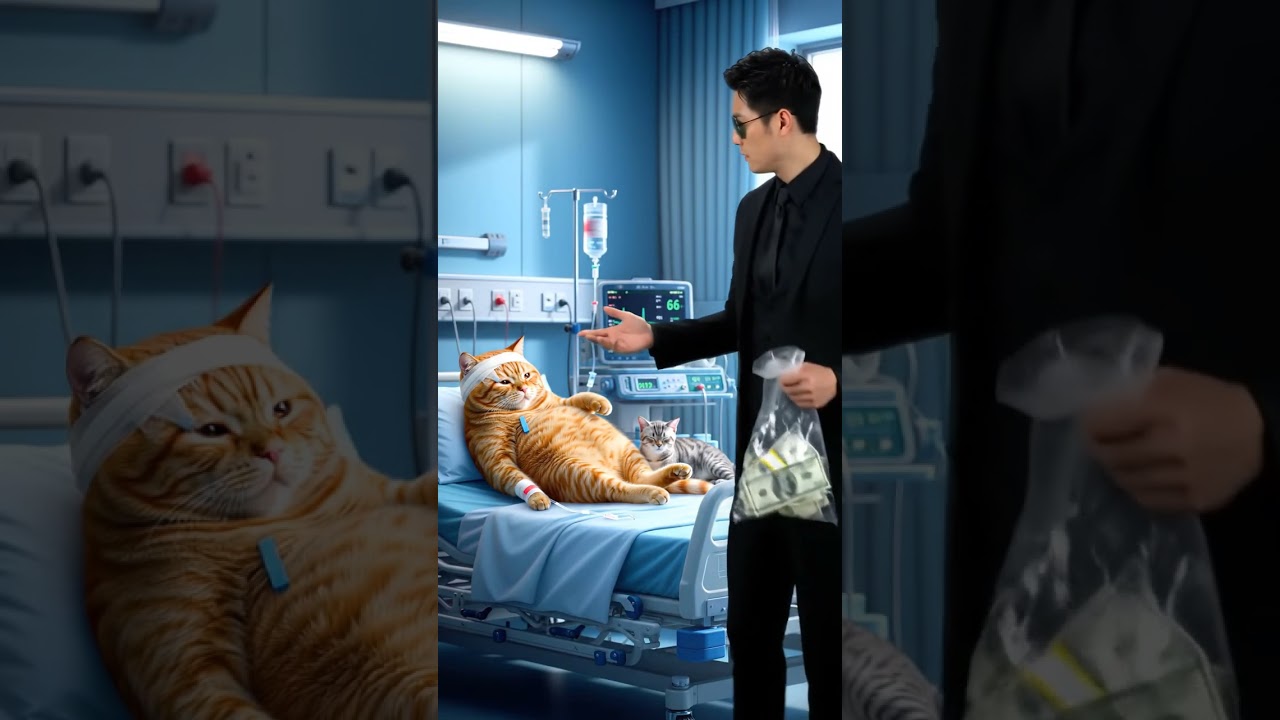 Orange Cat in Hospital Gets $1000 Visit from Mysterious Man 