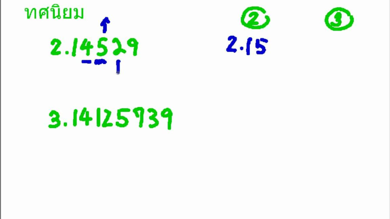 ปัดเศษ php  2022  ทศนิยม และ การปัดเศษ เลข ป6 3/6