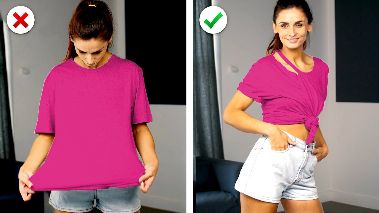 DIY CLOTHES IDEAS | MODE HACKS LIEGEN MIR IM BLUT. 23 DIY KLAMOTTEN IDEEN