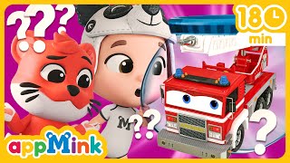 🚒 🕵️‍♂️ Who's Playing with the Fire Truck? 🤔🎵Kids' Song Compilation #appmink #nurseryrhymes