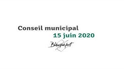 Conseil municipal du 15 juin 2020