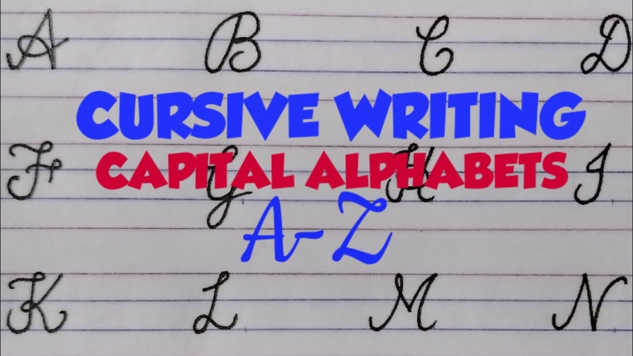 cursive writing capital letterscursive writinga zcapital letter