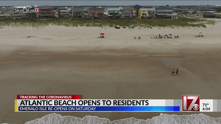 Some NC beaches opening up after closure from COVID-19