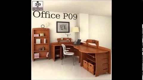 Office / Furniture set 3D Models | Architectural Interior 3D models | max, 3ds, obj, c4d, lwo.