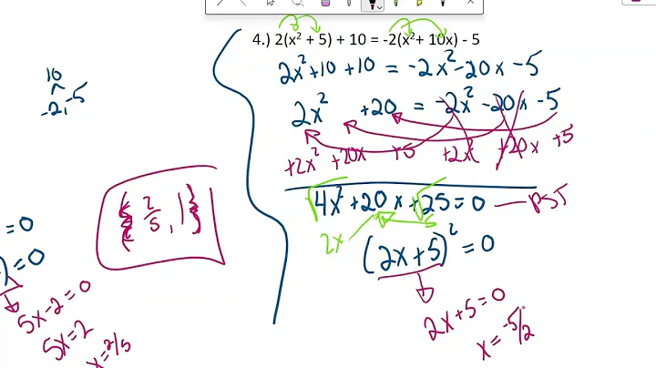5.8 Solving Equations by Factoring