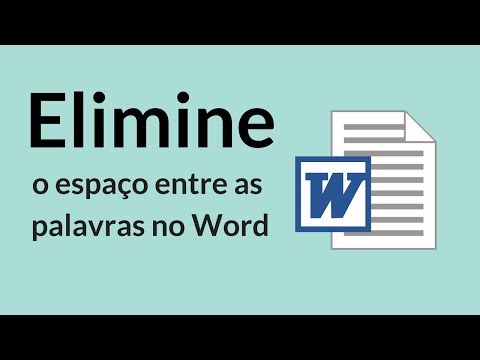 Vídeo: Como Remover O Espaço Entre As Palavras Em Uma Palavra
