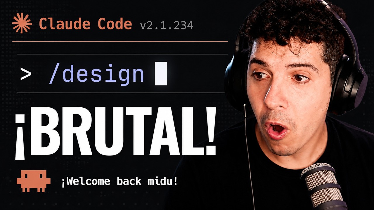 Miniatura de YouTube para Probé Claude Code Design y es...