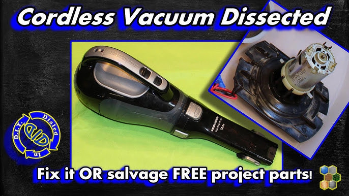 EASY DIY Replace 16v Black & Decker Hand Vacuum Battery How to CHV1410L  lithium Cordless Vac 