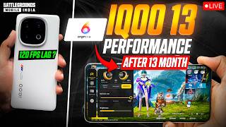 4.3 UPDATE IQOO 13 120 FPS BGMI TEST 🔥 FPS METER LIVE | CONQUEROR PUSH #iqoo13 #bgmi #120fps
