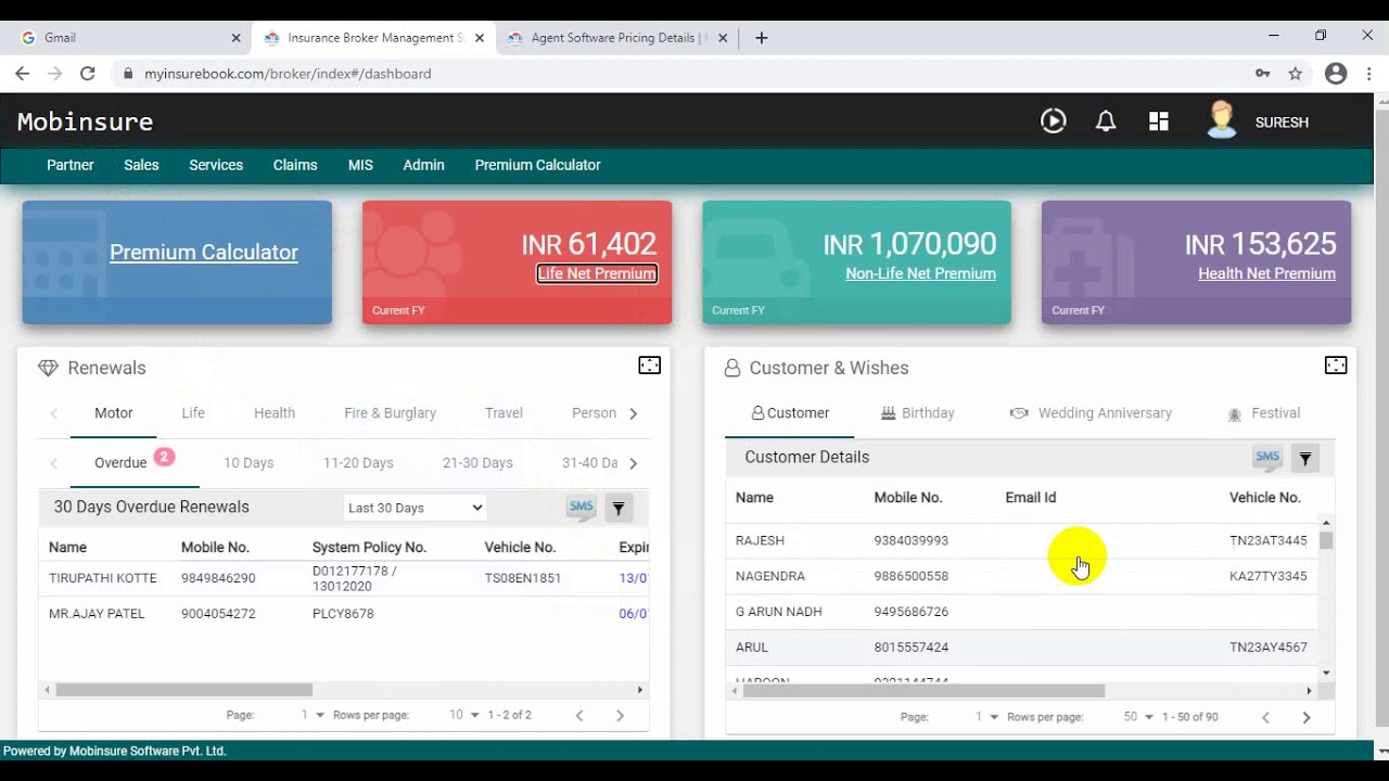 INSURANCE AGENT / BROKER SOFTWARE DEMO PART 1 (HINDI) YouTube