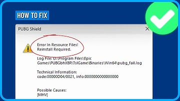 How to Fix PUBG Error in Resource Files Reinstall Required