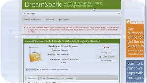UW-Stout ACT Department - Downloading with Dreamspark