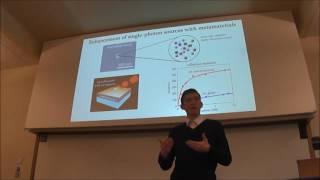 3 minute thesis presentation: Enhancement of single-photon sources with metamaterials