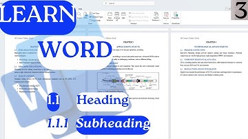 Microsoft Word - Numbered Headings and Subheadings