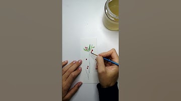 #Shorts Christmas bookmark in watercolors