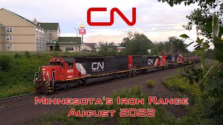 Minnesota&#39;s Iron Range: CN on the Missabe in August 2022