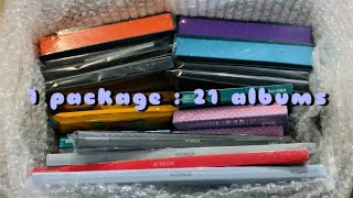 ANOTHER HUGE ASMR KPOP ALBUM HAUL & UNBOXING!!! *buying 21 albums at once*