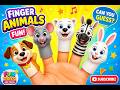 Finger Animals 🐶🐭🐻‍❄️ | Learn Animal Names for Kids | Fun Toys and Treats