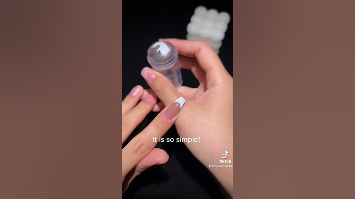 How to make perfect french nail by using nail stamper?