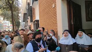 Semana Santa Malaga 2022 . Maria Santísima de la Salud.  Convento de las Hermanas de la Cruz.