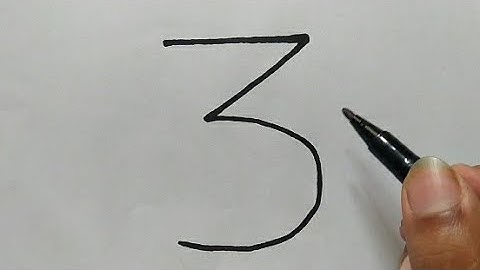How  to turn number "3" into  rat picture   || Easy drawing step