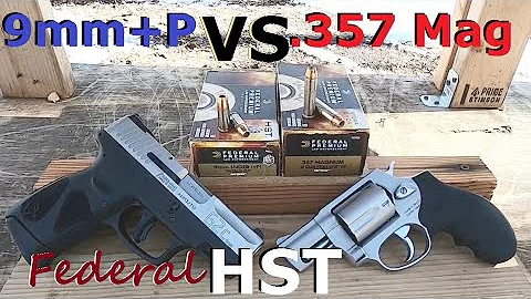 9mm+P VS .357 Magnum Short Barrels Episode 2. Federal HST