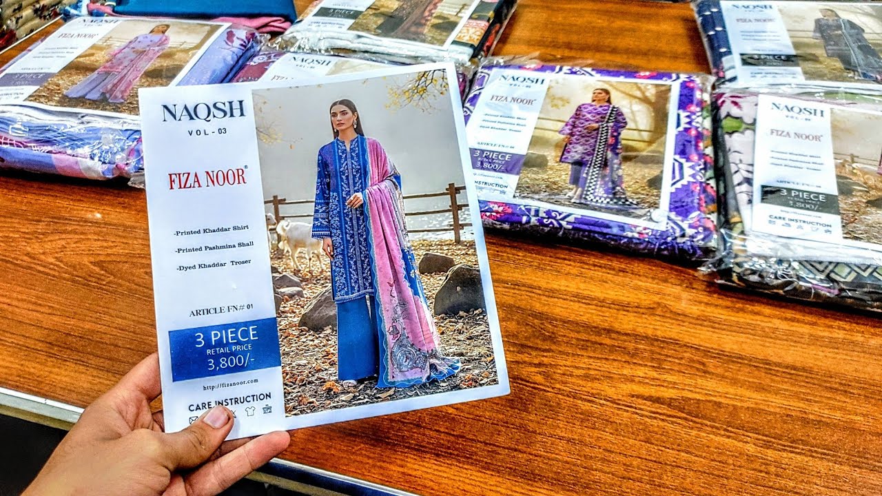 NAQSH VOLUME 03 | Branded khaddar 3pcs with PASHMINA SHAWL 