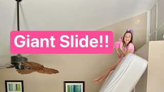 We Built A Huge Slide In Our Hotel Room