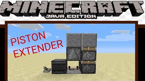 minecraft java edition tutorial : vertical double and triple piston extender