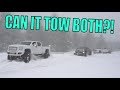 MY SEMA TRUCK RESCUING TRUCKS IN THE SNOW!