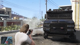 GTA 5 - Trevor's Steel Mill Gang Shootout + Ten Star Escape [R.D.E.4.1.1]