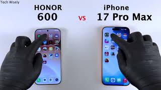 HONOR 600 vs iPhone 17 Pro Max - Speed Test