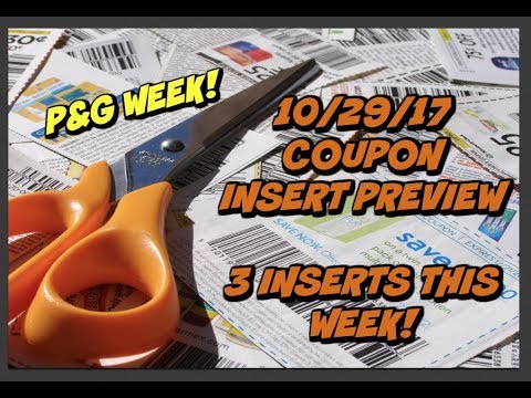 10/29/17 COUPON INSERT PREVIEW | P&G WEEK! 👀