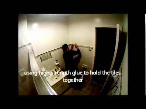 tiling second floor bathroom - YouTube