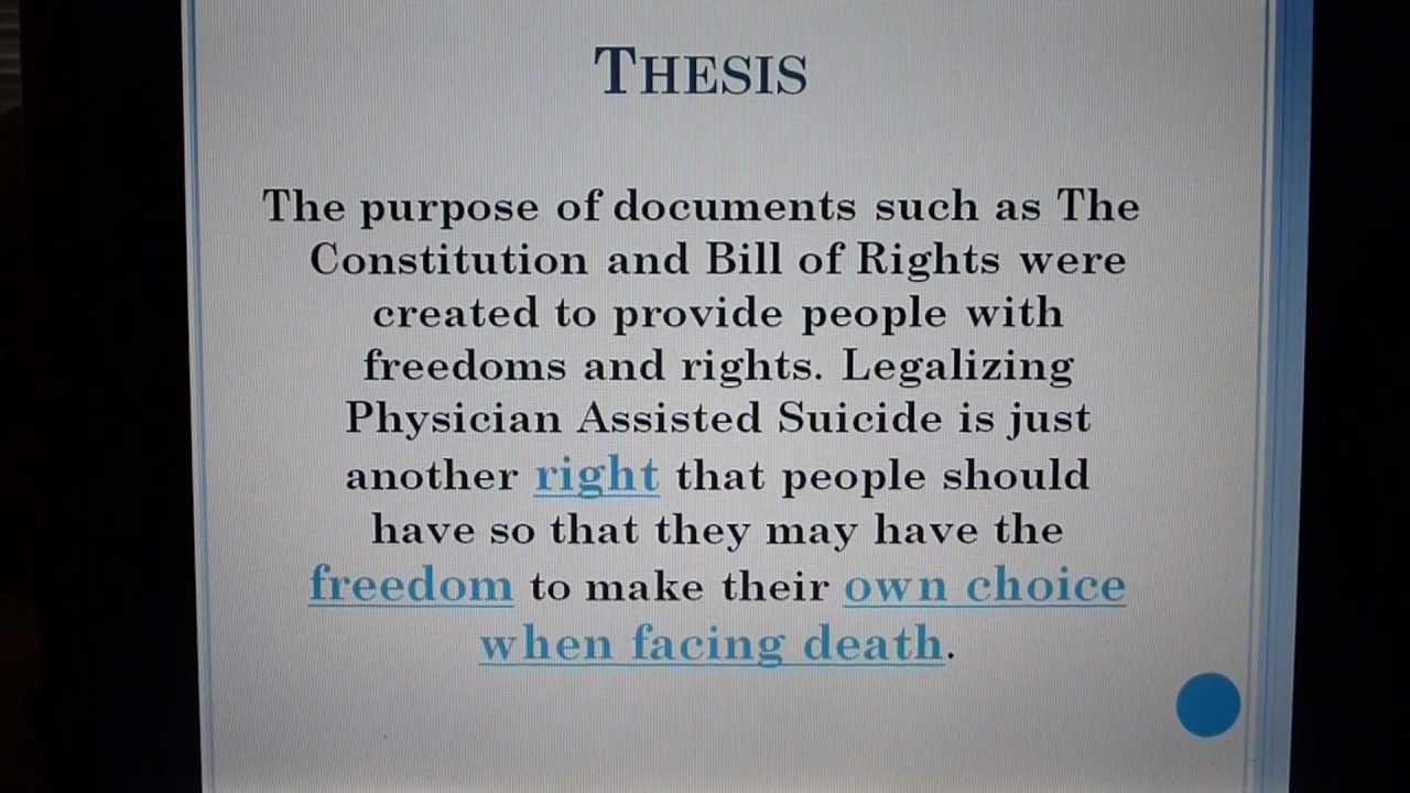 Bill of rights thesis