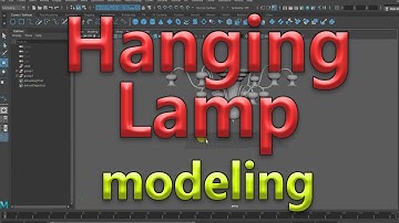 Hanging Lamp modeling in Autodesk Maya  - Only Using curve tools